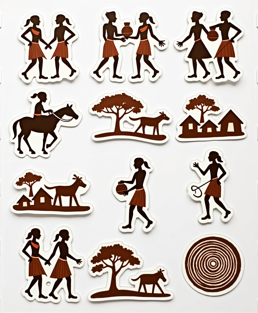 Regional Art & Symbols - Sticker Sheet v17